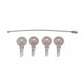 Solarhome 4x Universal Keys Ch751 20-0101 Compatible With Various Locks Rv Campers Cabinet Doors T-handles Pickup Shells Tool