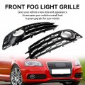 Topteng Honeycomb Front Bumper Fog Light Grill Cover Fit For Audi A3 8p S-line 2009 2010 2011 2012 Only With The Hole Style