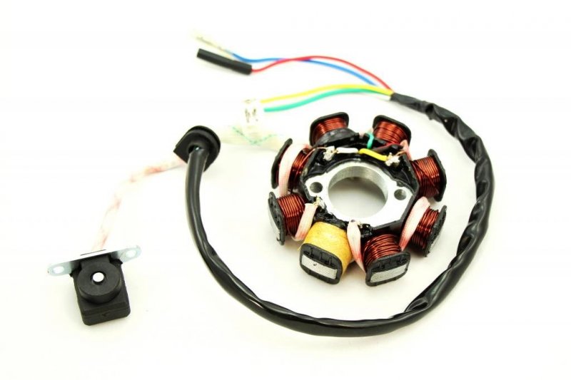 Magneto Stator Coil Pick Up For Gy6 Scooter Moped Go Kart 50cc 49cc Taotao Part Number Az-ms1gy6-9