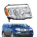 1pc Replacement For Honda Pilot 2009-2011 Right Side Headlight Headlamp Assembly Chrome Housing 33100-sza-a01 