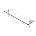 Allied Brass Ft-1 22tb Foxtrot 22 Inch Vanity Integrated Towel Bar Glass Shelf Matte White 