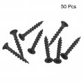 Uxcell 8 X 1 3 16-inch Wood Screws Phillips Flat Head Carbon Steel Self Tapping Grey 50pcs
