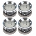 Waltyotur 4 Pcs Front Interior Dashboard Louvres Chrome Ac Heater Air Vent Replacement For F-150 F150 2009-2014