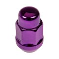 Acorn Nut Lock Set For Ford F 250 1990 1991 Purple Alloy Steel External Fine Thread 1 2 20 Piece With Key Conical Seat 60 