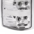 Hecasa Pair Tail Light Compatible With 2007-2014 Chevy Chevrolet Silverado Gmc Sierra 1500 2500 Hd 3500 Halogen Brake Lamp