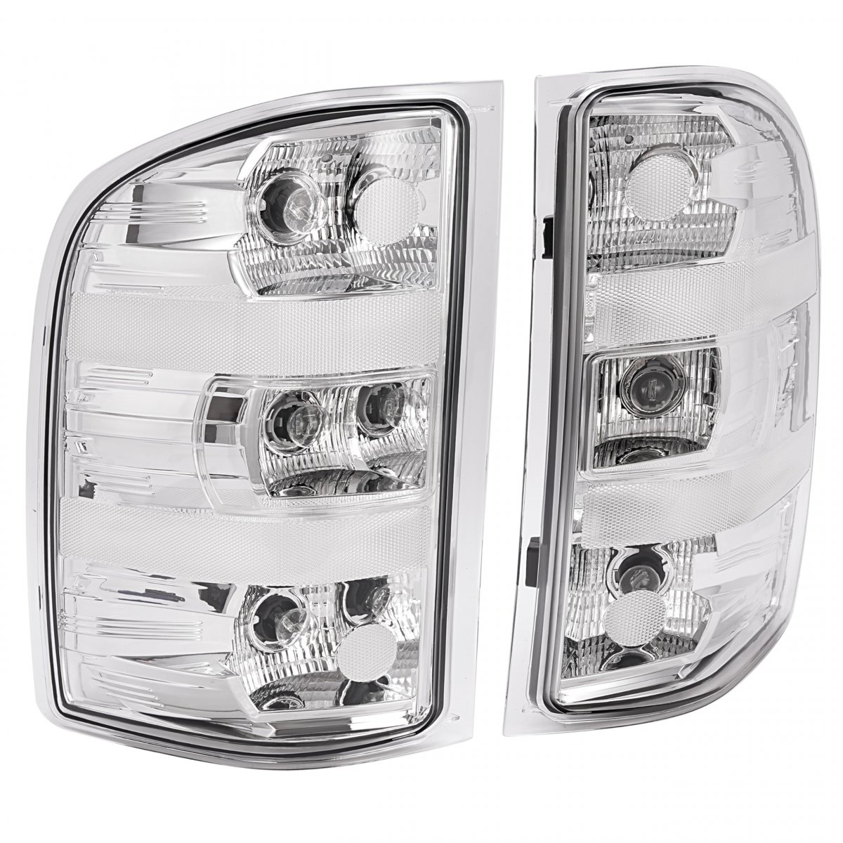Pair Tail Light For 2007 2013 Chevrolet Silverado 1500 2014 2500 3500 Hd 2009 Gmc Sierra Halogen Brake Lamp Mo-3146