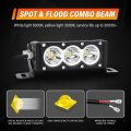 Willpower 2 Pieces 6 Inch Single Row White Led Light Bar 30w Off Road Spot Beam Work Truck Utv 4x4 Cars Suvs Atvs Boats Fog