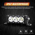 Willpower 2 Pieces 6 Inch Single Row White Led Light Bar 30w Off Road Spot Beam Work Truck Utv 4x4 Cars Suvs Atvs Boats Fog