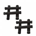 Waltyotur Black 8pcs 1200a Spark Plug Wire Boots Heat Shield Protector Sleeve Replacement For Sbc Bbc