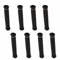 Waltyotur Black 8pcs 1200a Spark Plug Wire Boots Heat Shield Protector Sleeve Replacement For Sbc Bbc