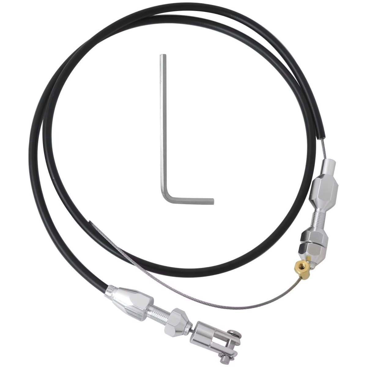 Adjustable Accelerator Cable For Chevy 99 07 Ls1 Engines 4 8 5 3 6 0l 36 In Stainless Braided Black Throttle Kit