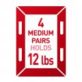Command 17204 07335000521 Hardware 6 Pairs White Count
