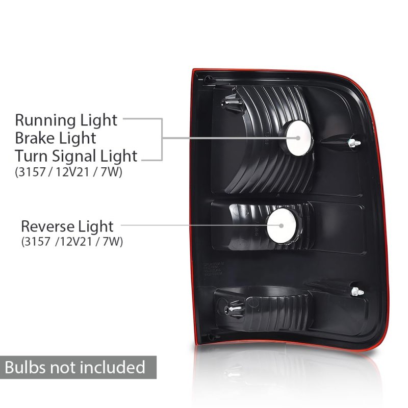 Tail Lights Lamp Assembly For Ford F150 2004 2005 2006 King Ranch Lariat Xl Red Lens Lh And Rh 5l3z13404ca 6l3z13404ba