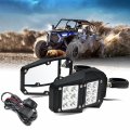 Utv 1 75 2 Inch Roll Bar Cage Offroad Led Spot Light Side Rear View Mirrors With Switch For Polaris Rzr Xp 900 1000 Can Am X3 