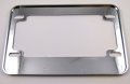 Israel Israeli Flag Motorcycle Bike Abs Chrome Plated License Plate Frame For Usa Plates Only Will Not Fit Canadian