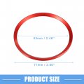 A Absopro Wheel Hub Center Cover Rings Decoration Trims For Honda Civic 2016-2021 Red Set Of 4