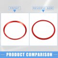 A Absopro Wheel Hub Center Cover Rings Decoration Trims For Honda Civic 2016-2021 Red Set Of 4