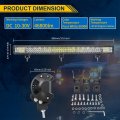 34 In 468w Led Light Bar Triple Row Spot Flood Combo Beam Waterproof Off Road Work Lights For Jeep Trucks Suv Atv Utv Boat 12v