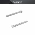 Mromax M10 Hex Bolt M10-1 5 X 100mm Head Screw Bolts 304 Stainless Steel Fully Threaded Tap Silver 4pcs