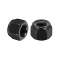 10pcs 1 2 -13 Nylon Insert Hex Lock Nut 304 Stainless Steel Self-locking Stop For Industrial Construction Fasteners Black White 