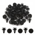 Uxcell 40pcs Plastic Car Door Trim Panel Push Rivets 8mm Retainer Clip Fastener Black