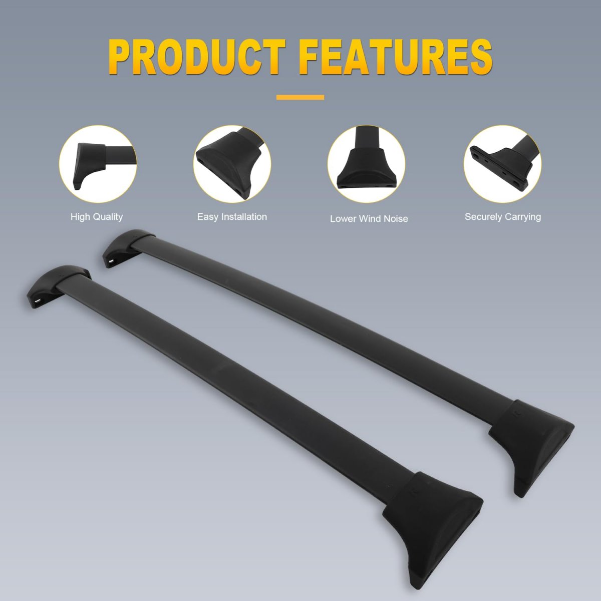 Roof Rack Cross Bars Fit For Honda Pilot 2023 Luggage Racks Rooftop Cargo Carrier Bag Kayak Canoe Bike Snowboard Skiboard