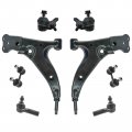 Control Arm Suspension Kit With Ball Joints And Tie Rods Front 8 Piece Set Mechanics Choice For 1993-1995 Geo Prizm 