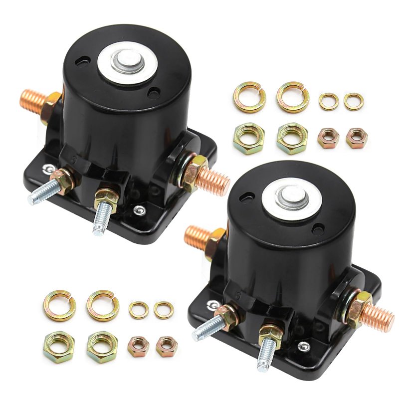 2 Pcs Starter Solenoid 12v Replacement For Omc Marine Johnson Evinrude Outboard Part Numbers 383622 395419 582708 586180 47886