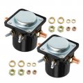 2 Pcs Starter Solenoid 12v Replacement For Omc Marine Johnson Evinrude Outboard Part Numbers 383622 395419 582708 586180 47886 