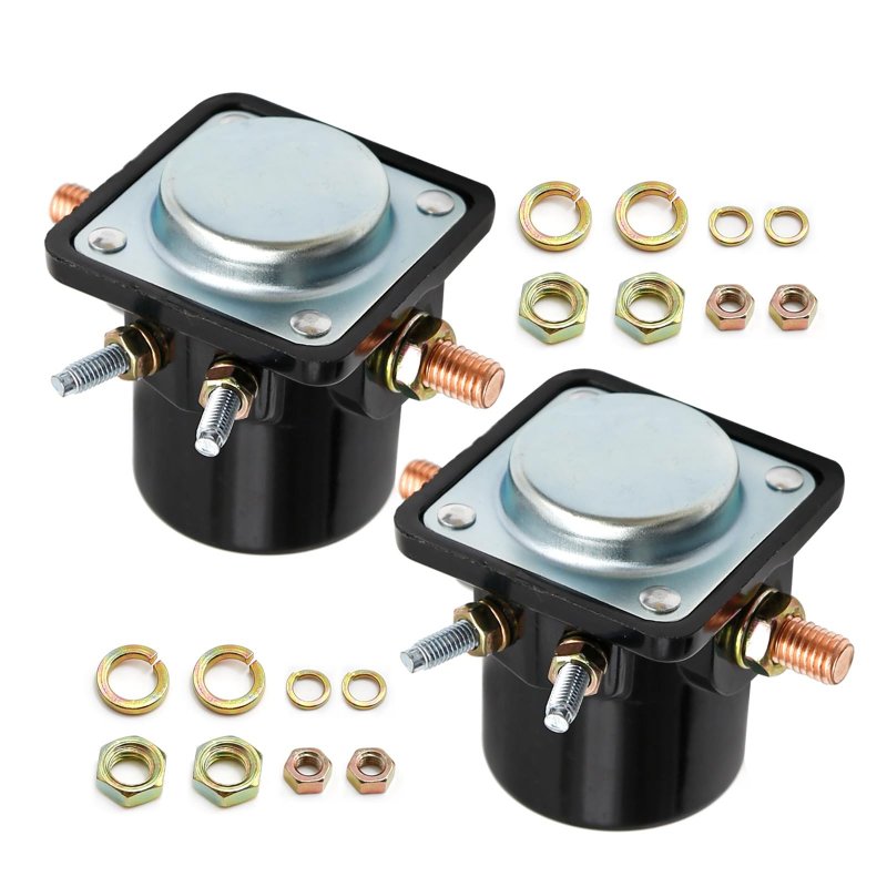 2 Pcs Starter Solenoid 12v Replacement For Omc Marine Johnson Evinrude Outboard Part Numbers 383622 395419 582708 586180 47886