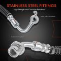 A-premium Rear Passenger Brake Hydraulic Hose Compatible With Select Hyundai Models Veloster 2012 2013 2014 2015 2016 2017