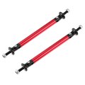 1pair 100mm 3 94 Splitter Support Rods Adjustable Front Rear Bumper Lip Strut Rod Tie Bars Fit Most Vehicle Red 