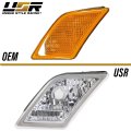Usr Depo 08-11 W204 C-class Clear Bumper Side Marker Light Assembly Set Left Right Compatible For 2008-2011 Mercedes Benz