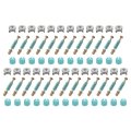 25set Furniture Connectors Kit 15x11 2mm Cam Lock Fitting With M6x40mm Dowel Fasteners 3-in-1 Fixing Screws Set For Splicing 