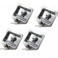 Gdrasuya10 T-handle Lock Pack Of 4 Universal Toolbox Door Locks Heavy Duty Folding Design With 8 Stainless Steel 304 Keys