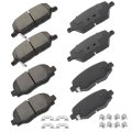 Professional Ceramic Brake Pads Set For 2016 To 2018 Fiat 500x 2020 Jeep Compass 2015 2019 Renegade Front And Rear D1811 9046 