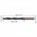 Uxcell Straight Shank Twist Drill Bits 11 5mm High Speed Steel 4341 With 2 Pcs For Stainless Alloy Metal Plastic Wood