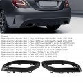 Tip Cover Trims Abs Pc Gloss Black Replacement For A B C E Glc W177 W247 W205 W213