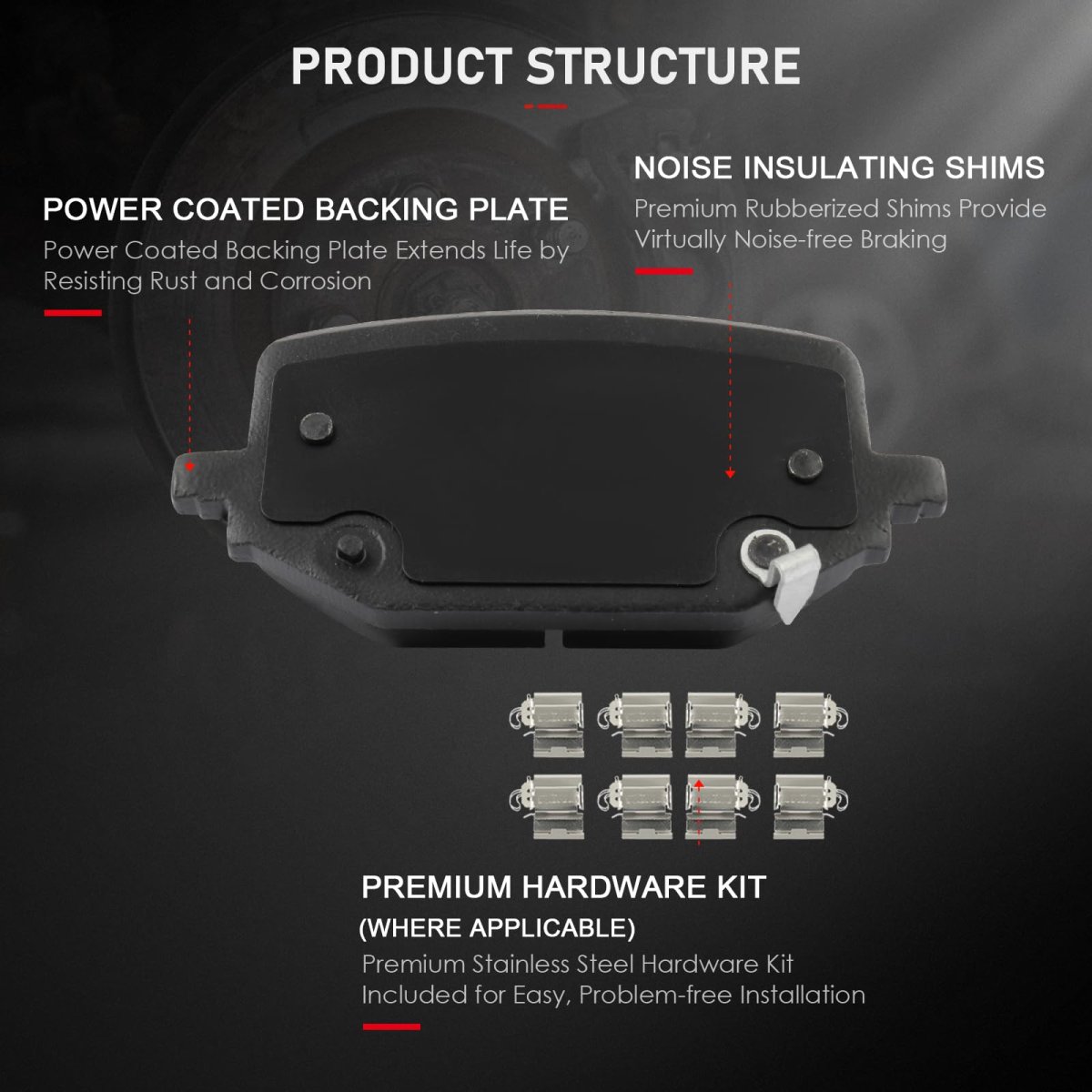 D2231 Rear Ceramic Disc Brake Pads For 2020 2023 Ford Explorer Performance Brakes Police Interceptor Utility And Lincoln