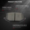 D2231 Rear Ceramic Disc Brake Pads For 2020 2023 Ford Explorer Performance Brakes Police Interceptor Utility And Lincoln