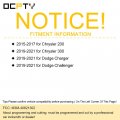 Ocpty Remotes Key Fob For Chrysler 200 300 Dodge Charger Challenger 2015-2017 M3m-40821302 2 Pcs