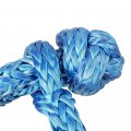 Astra Depot 2pcs 1 2 Blue Synthetic Soft Shackle Rope 38 000lbs Black Protective Sleeve For 4dw Off-road Towing Truck Atv Utv