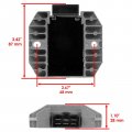 Glenparts Dc 12v 6 Pin Voltage Regulator Rectifier Replaces For Kawasaki Klx250s Klx250t Off-road 248cc 2009-2014 Klx250sf