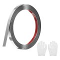 Stainless Steel Molding Trim Self Adhesive Brushed Silver Peel And Stick Wall With Glove Decorative For Mirror Home Decor 0 4 