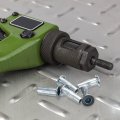 Uxcell M6 Multi-grip Rivet Nuts 8pcs Pre-bulbed Shank Flat Head Threaded Insert Nut Carbon Steel Plus For Construction