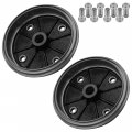 Caltric 2 Rear Brake Drum With Bolts Compatible Kawasaki 41038-1226