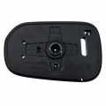 Passenger Right Side Mirror Glass Assembly With Plastic Back Plate Non-heated Compatible 1998-2002 Honda Accord Sedan