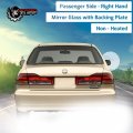 Passenger Right Side Mirror Glass Assembly With Plastic Back Plate Non-heated Compatible 1998-2002 Honda Accord Sedan