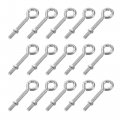 Uxcell M5x40mm Eye Hooks Screws Bolts Kit 15pcs Carbon Steel Hanger Eyelet Screw With Hex Nuts For Metal Hook Wood Terminal