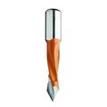 Cmt 374 050 12 4 Flute Dowel Drill For Through Holes 5mm 13 64-inch Diameter 10x20mm Shank Left-hand Rotation 
